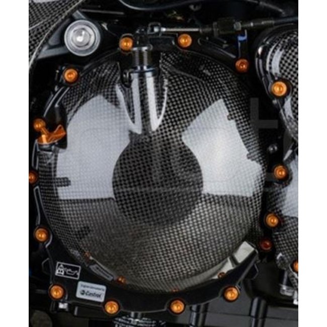 LIGHTECH koppelingcarterdeksel glanzend carbon Triumph Speed Triple 1050 CART1130