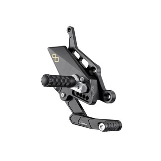 LighTech LIGHTECH verstelbare/inklapbare schakelset achter standaard schakelsysteem zwart Yamaha MT-07 FTRYA008W