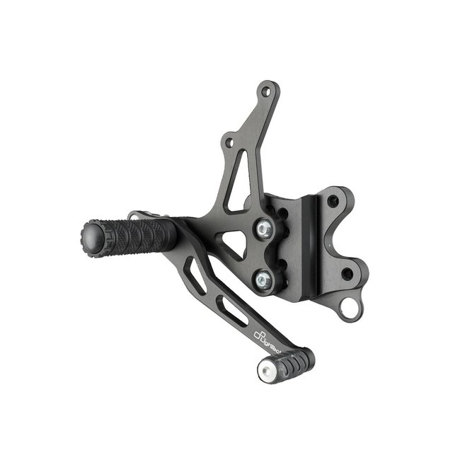 LighTech LIGHTECH verstelbare/inklapbare schakelset achter standaard en omgekeerd schakelsysteem zwart Suzuki GSXR 1000 FTRSU001W