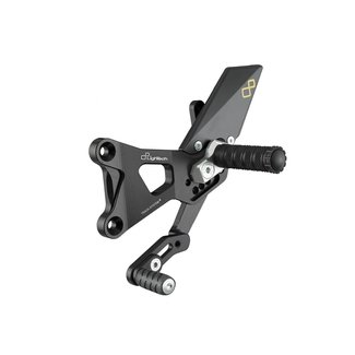 LighTech LIGHTECH verstelbare/inklapbare schakelset achter standaard schakelsysteem BMW S1000R FTRBM001W