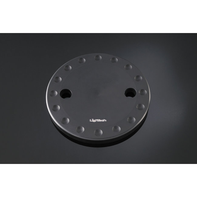 LIGHTECH tandwielkastdeksel zwart aluminium Yamaha T-Max 500/530 STEYA002NER