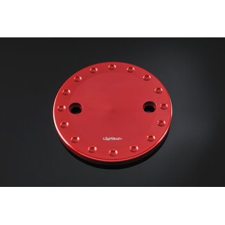 LIGHTECH tandwielkastdeksel rood aluminium Yamaha T-Max 500/530 STEYA002ROS
