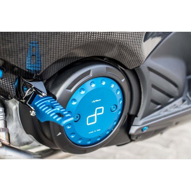 LighTech LIGHTECH motorcarterdeksel kobalt aluminium Yamaha T-Max 500/530 STEYA002COB