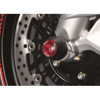 LIGHTECH vork- en achterbrugbeschermers (wielas) rood Yamaha T-Max 530 ARYA105ROS