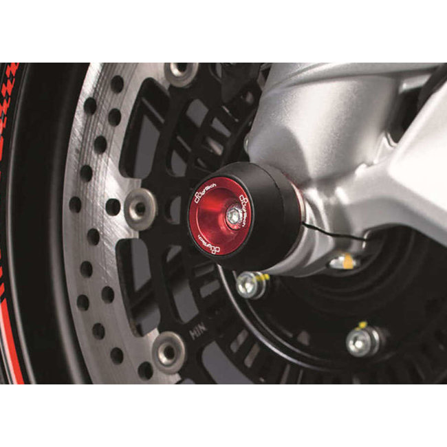 LIGHTECH vork- en achterbrugbeschermers (wielas) rood Yamaha T-Max 530 ARYA105ROS