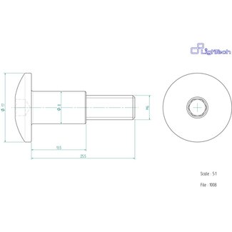 LighTech LIGHTECH schroef M6 X 25,5 Type 1008 zilver Ergal per eenheid 1008SIL LighTech LIGHTECH schroef M6 X 25,5 Type 1008 zilver Ergal per eenheid 1008SIL
