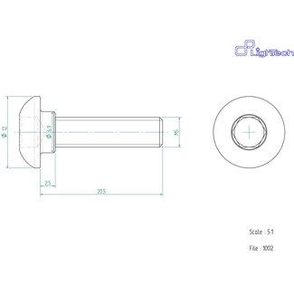 LighTech LIGHTECH schroef M5 X 20,5 Type 1002 zwart Ergal per eenheid 1002NER LighTech LIGHTECH schroef M5 X 20,5 Type 1002 zwart Ergal per eenheid 1002NER