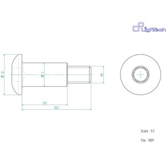LighTech LIGHTECH schroef M5 X 20,5 Type 1001 zwart Ergal per eenheid 1001NER LighTech LIGHTECH schroef M5 X 20,5 Type 1001 zwart Ergal per eenheid 1001NER