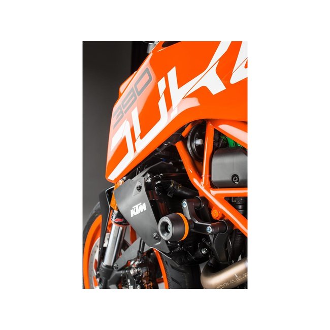 LIGHTEC zwart beschermingsblok KTM 390 Duke STEKT203