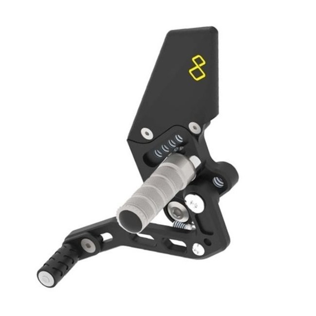 LIGHTECH vaste schakelset achter standaard schakelsysteem zwart Kawasaki Ninja 400 FTRKA007