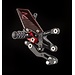 verstelbare/inklapbare Racing schakelset achter standaard schakelsysteem zwart/rood Kawasaki ZX10R FTRKA006R