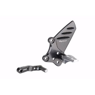 LighTech LIGHTECH verstelbare/inklapbare schakelset achter standaard schakelsysteem zwart BMW R Nine-T FTRBM005W