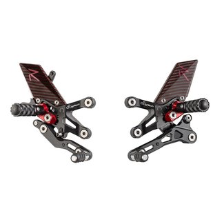 LighTech LIGHTECH R version verstelbare racing schakelset achter zwart Honda CBR1000RR FTRHO006R