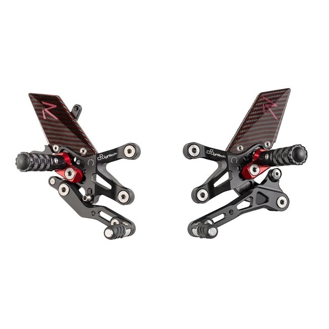 LighTech LIGHTECH R version verstelbare racing schakelset achter zwart Honda CBR1000RR FTRHO006R