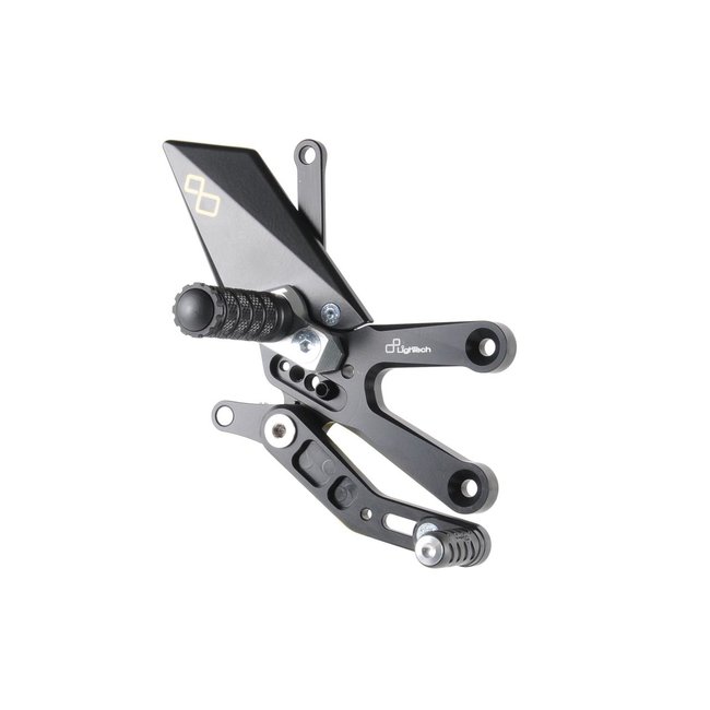 LighTech LIGHTECH verstelbare/inklapbare schakelset achter zwart Yamaha R6 FTRYA012W