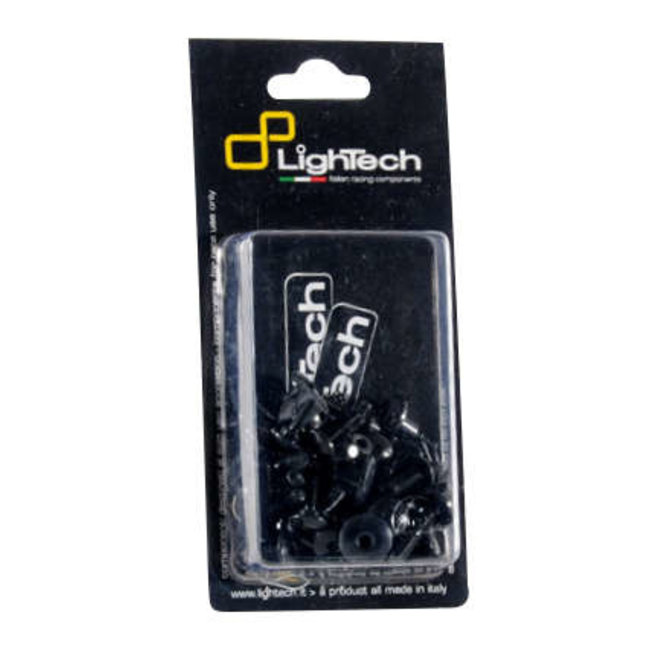 LIGHTECH motorschroevenset zwart Ergal Yamaha T-Max 500 4YTMNER