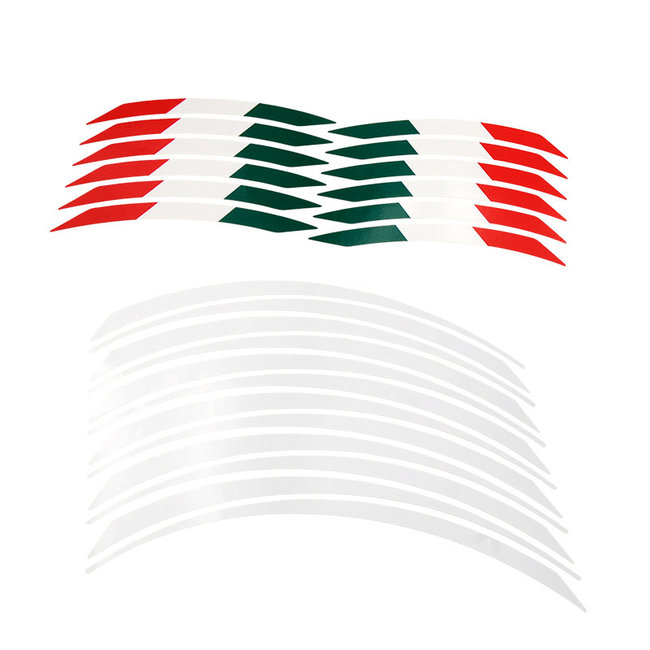 LighTech LIGHTECH Wheel Rim Tape White/Italian Flag STK119