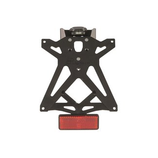 LighTech LIGHTECH Adjustable License Plate Holder Kit Black Kawasaki Ninja ZX-6R KTARKA126A2