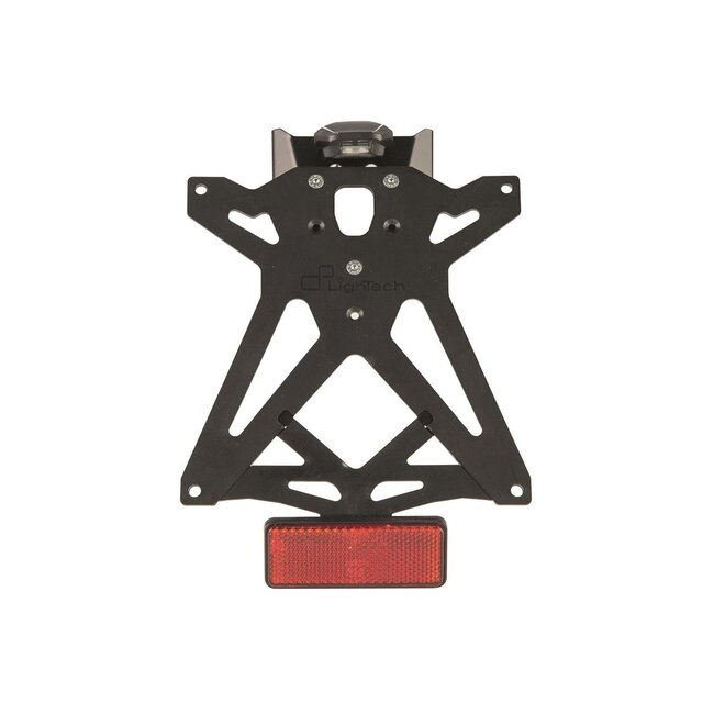 LighTech LIGHTECH Adjustable License Plate Holder Kit Black Kawasaki Ninja ZX-6R KTARKA126A2