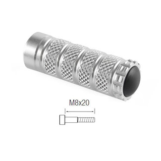 LIGHTECH voetsteunen M8x20 zilver RFTR248SIL