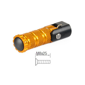 inklapbare voetsteunen M8X25 goud RFTR250ORO
