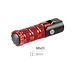 LighTech LIGHTECH inklapbare voetsteunen M8X20 rood RFTR252ROS