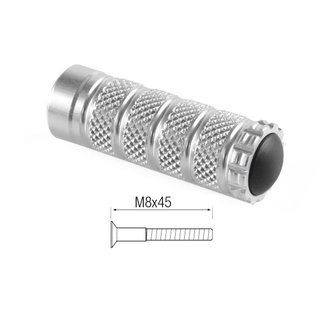 LIGHTECH voetsteunen M8x45 zilver RFTR247SIL