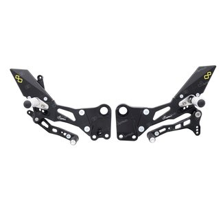 LIGHTECH verstelbare/inklapbare schakelset achter standaard en omgekeerd schakelsysteem KTM RC125 FTRKT001W