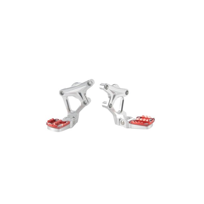 LIGHTECH Fix Rearset Foldable Footpegs Red Honda X-ADV FTRHO009ROS