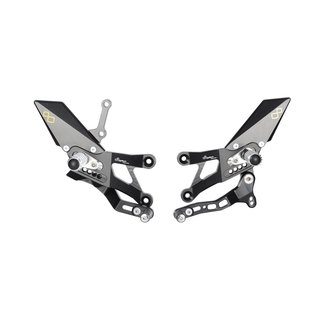 LIGHTECH Fix Rearset Standard Shifting Black Yamaha R3 FTRYA013