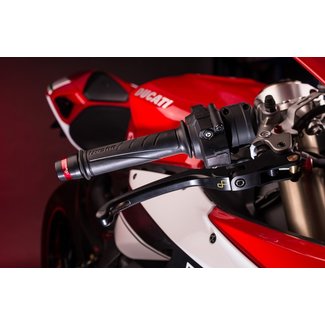 inklapbare/verstelbare Alien remhendel aluminium zwarte rubber inzetstukken - LEVD120K Yamaha YZF-R3 LEVD120K
