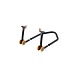 afneembare achterstandaard (incl. rubber L-steun) 4 wielen RSF039P