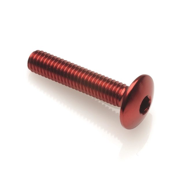 LIGHTECH bolkopschroef M6 x 10 rood Ergal 002M6010ROS