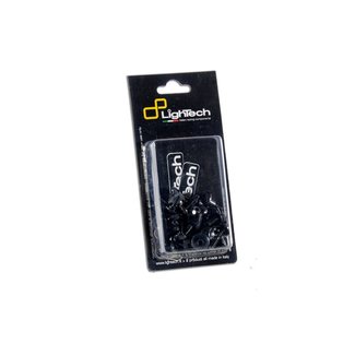 LighTech LIGHTECH frameschroevenset zwart aluminium (28 stuks) Kawasaki Zx10R 4K1TNER