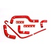 Samco Sport RADIATORSLANGEN DUCATI S4R MONSTER S4,S4R 01-08 ROOD 7 SLANGEN DUC-3RED