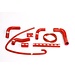Samco Sport RADIATORSLANGEN DUCATI S4 MONSTER S4,RS 06-09 ROOD 9 SLANGEN DUC-11RED