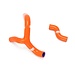Samco Sport RADIATORSLANGEN EXC450/500 ORANJE 3 SLANGEN KTM-47ORANGE