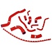 Samco Sport SAMCO Sport rode radiateurslangen - 11 slangen Yamaha YZF-R1 YAM-3RED Samco Sport SAMCO Sport rode radiateurslangen - 11 slangen Yamaha YZF-R1 YAM-3RED