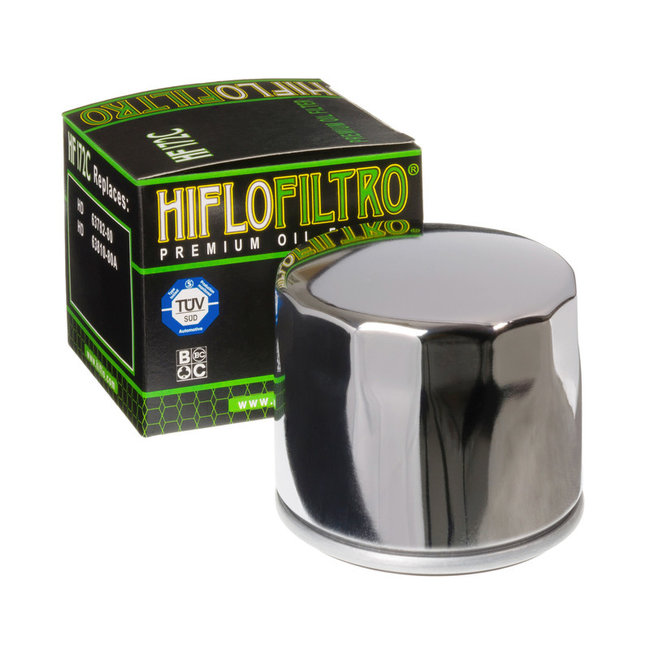 Hiflo Filtro HIFLO Oliefilter HF172C chrome Harley Davidson