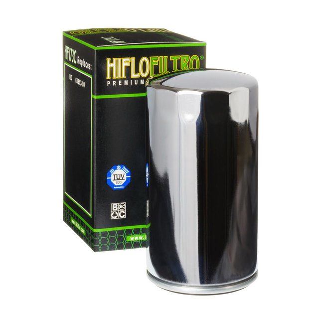 Hiflo Filtro HIFLO Oliefilter HF173C chrome Harley Davidson