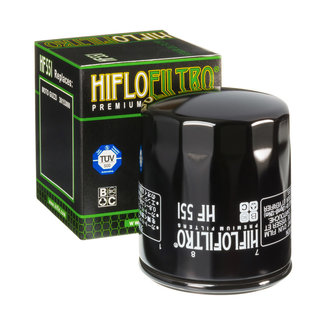 Hiflo Filtro HIFLO Oliefilter HF551 zwart Moto Guzzi