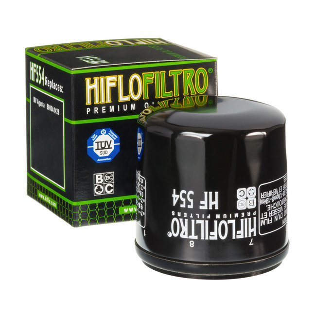 Hiflo Filtro HIFLO Oliefilter HF554 zwart MV Agusta