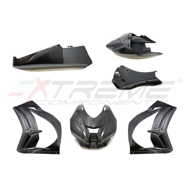 Extreme Components Racing bodywork/fairing: Front upper race fairing + side panels + lower race fairing + rear tail for Kawasaki ZX10R (2016/2020)