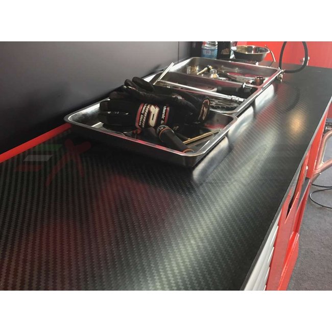 Extreme Components Twill Carbon Fiber cover for tool boxes 1500x520mm (predisposition led)