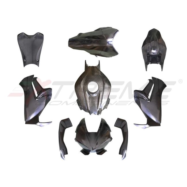 Extreme Components Racing bodywork/fairing: Front upper race fairing + side panels + lower race fairing + rear tail + tank cover + airbox inlet tube for Honda CBR 1000 RR (2017/2019)