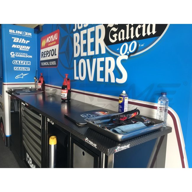 Extreme Components Twill Carbon Fiber cover for tool boxes 2420x520mm (predisposition led)