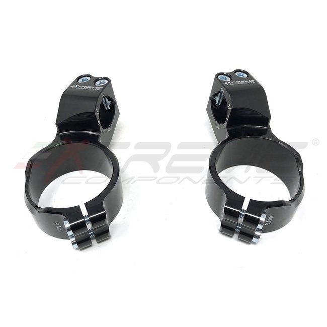 Extreme Components Advanced handlebars 40mm offset and 20mm raised with clips to close the triple clamp - Diameter 55mm for BMW S1000RR (2019/2021)