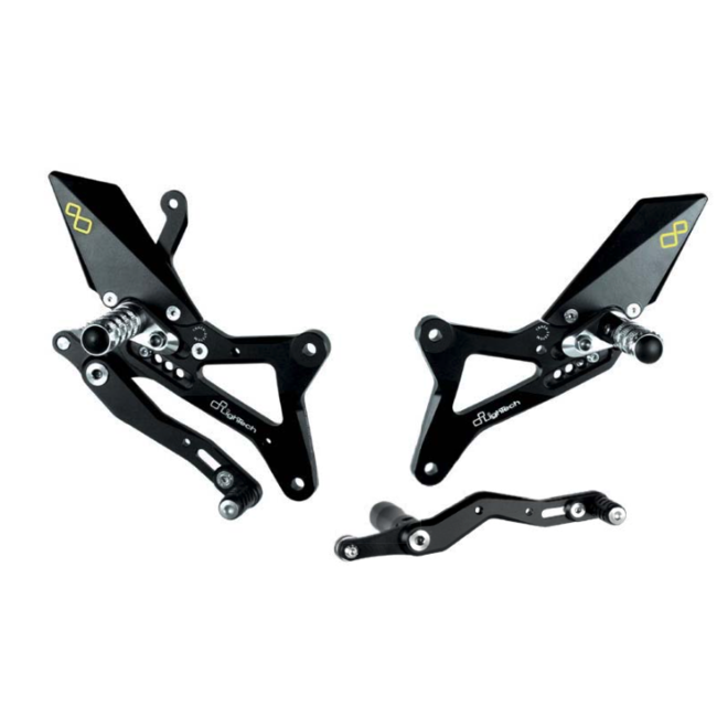 LighTech Yamaha R1 09 - 14 Rearsets / Footrest Kit