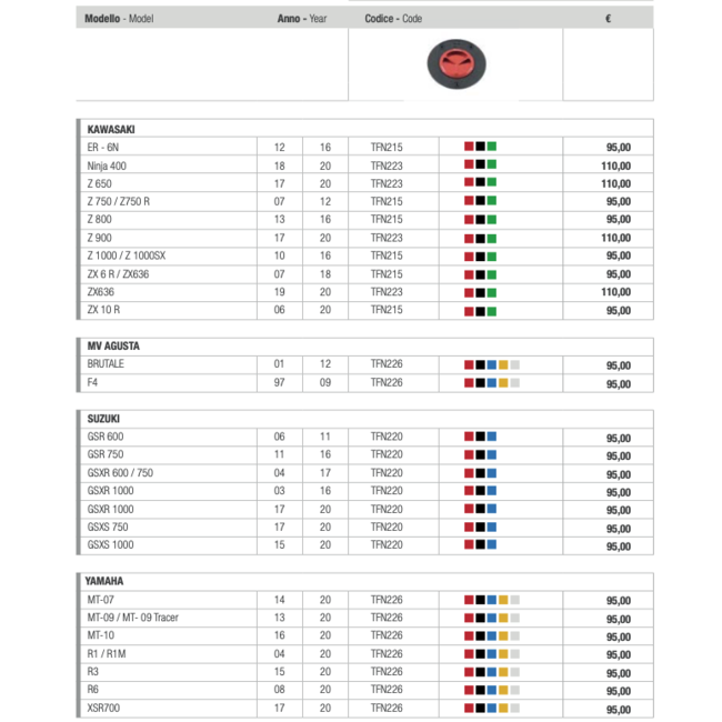 LighTech Race Tankdop Schroefsluiting