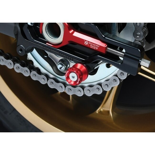 Bonamici Racing aluminium bobbins voor paddockstand